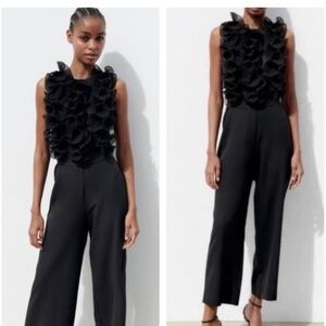Zara ruffled jumpsuit